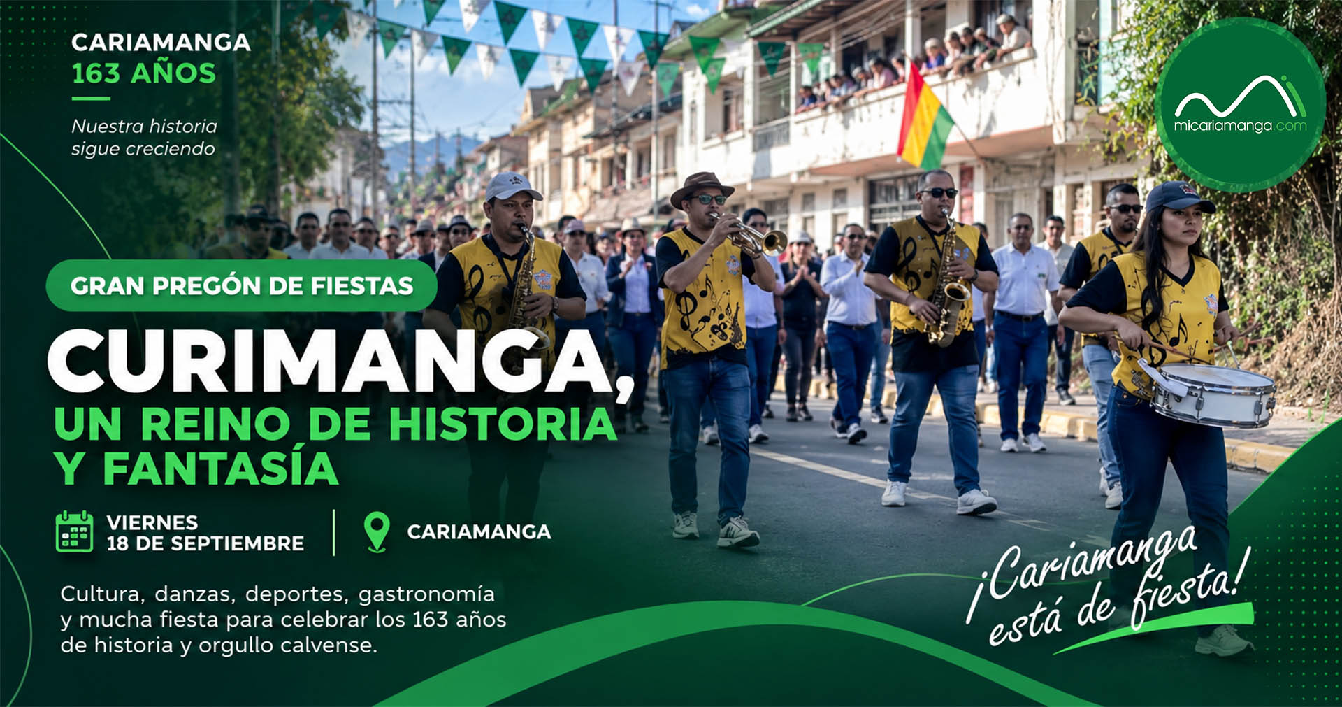 Pregón Curimanga un reino de historia y fantasía por los 163 años de Cariamanga